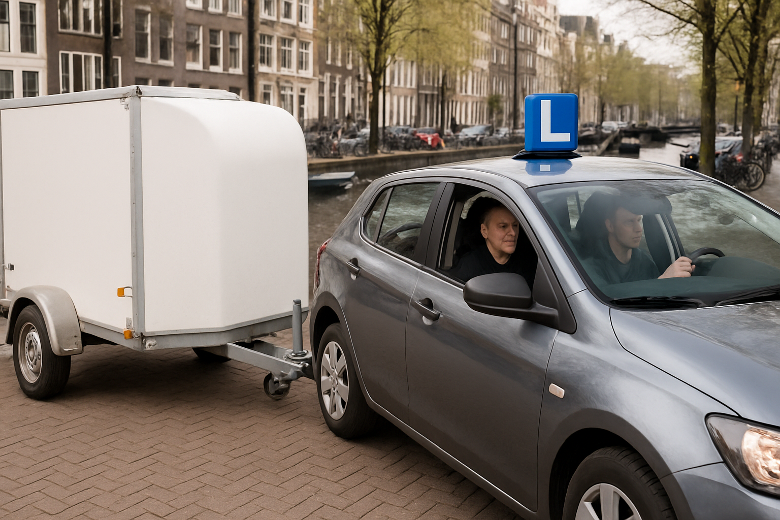 Aanhanger rijbewijs halen in Amsterdam, hoe pak je dat aan?